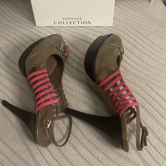 VERSACE COLLECTION SANDALS ZISE 7 - Picture 10 of 12